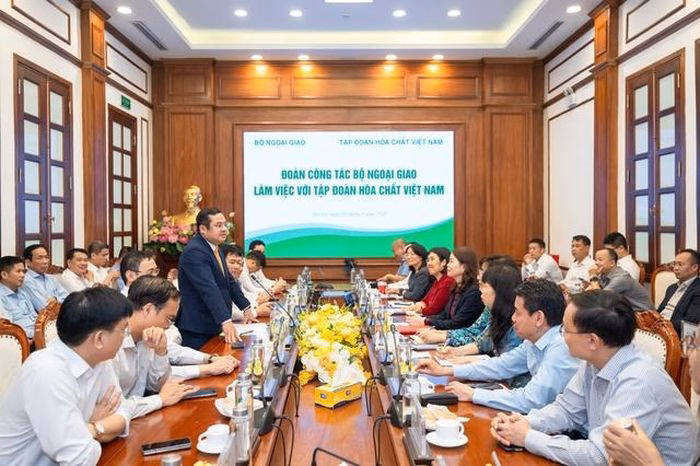 Buổi làm việc chiến lược giữa Vinachem và Bộ Ngoại giao Việt Nam nhằm kết nối thị trường toàn cầu.